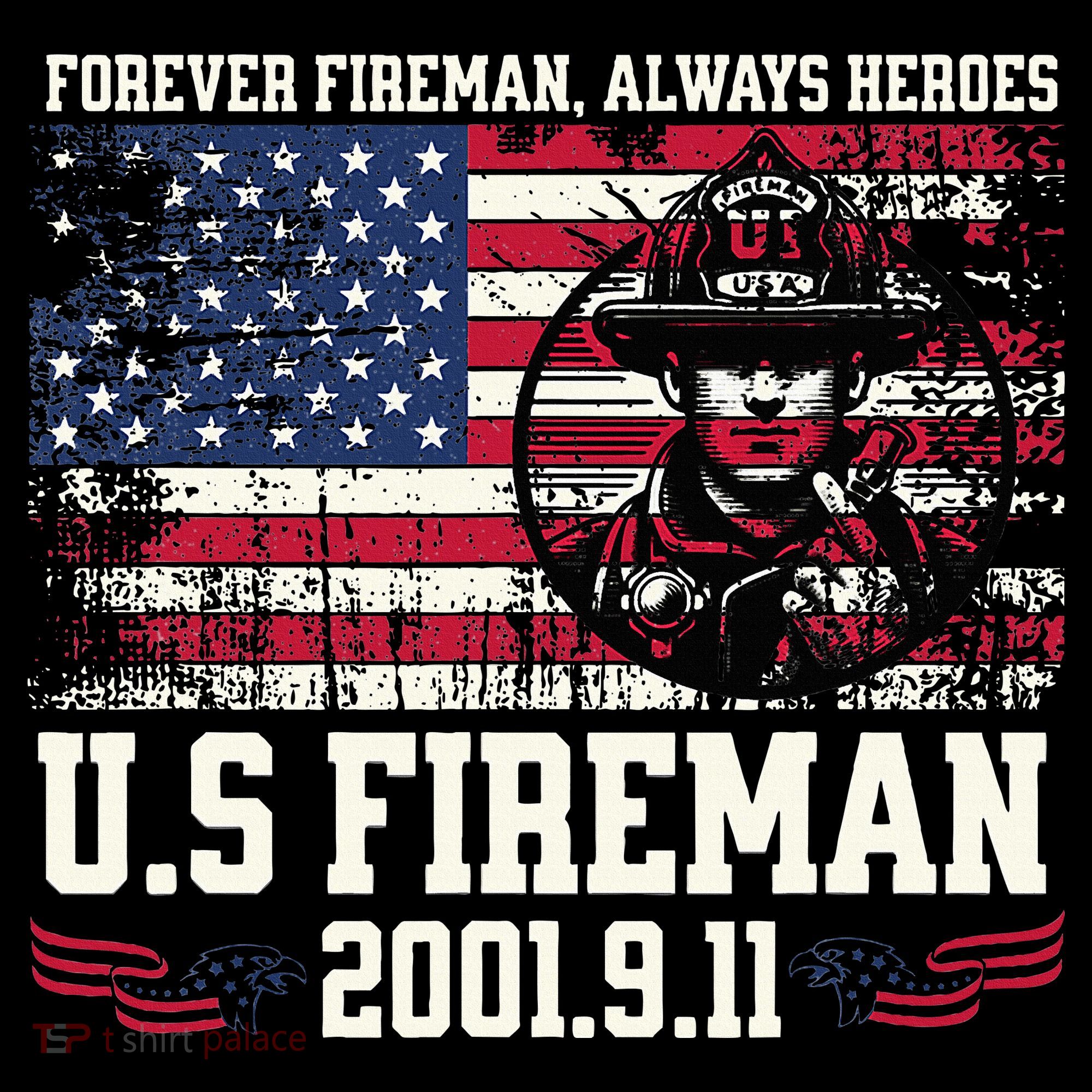 In Memory And Honor Of Firefighters Remembering 911 Women's T-Shirt