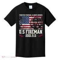 In Memory And Honor Of Firefighters Remembering 911 Kids T-Shirt thumb 0