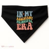 In My Assistant Principal Era Groovy USA-Made Doggie Bandana thumb 0