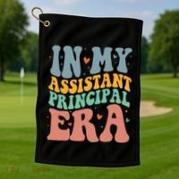 In My Assistant Principal Era Groovy Golf Towel thumb 1