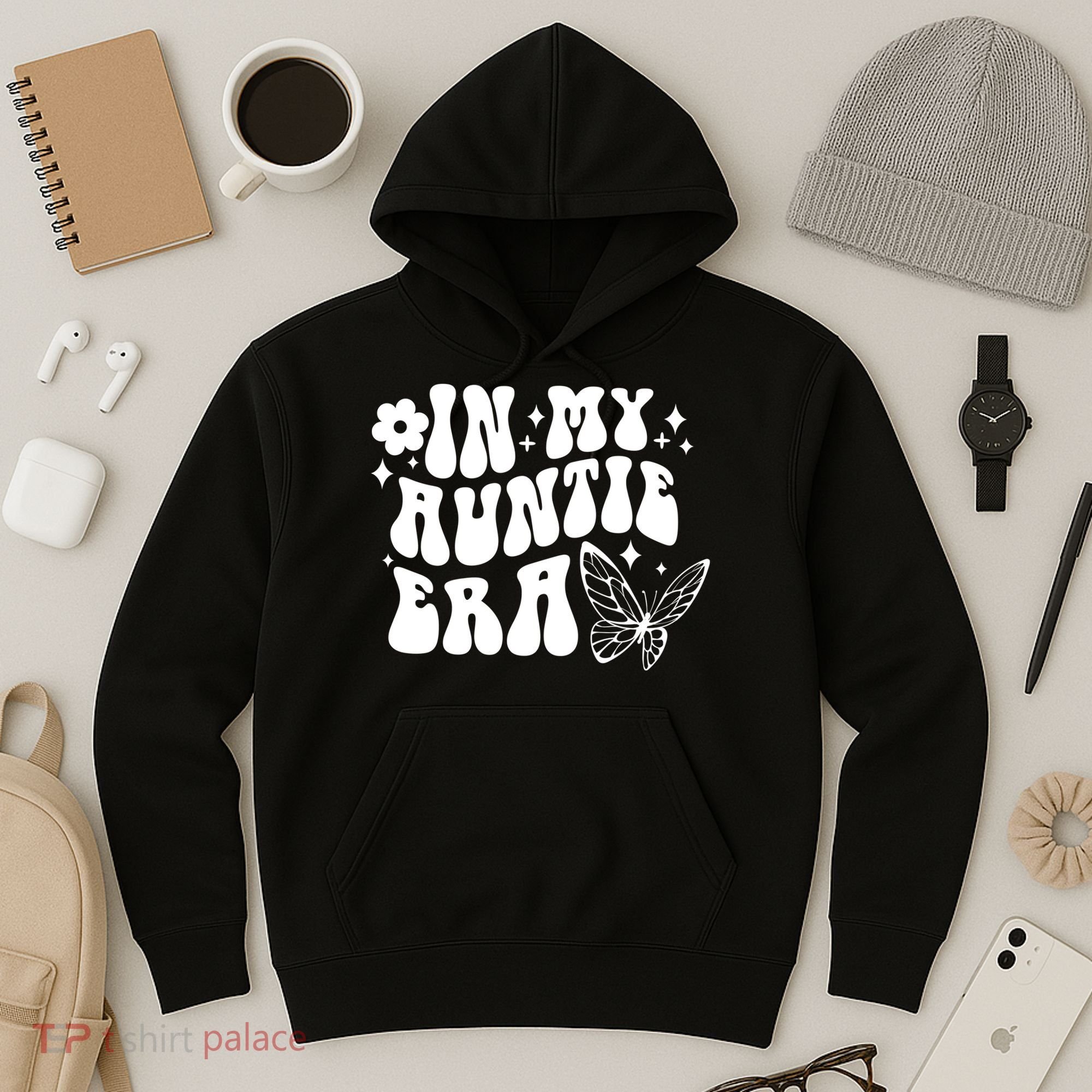 In My Auntie Era Fun Aunt Butterfly Hoodie