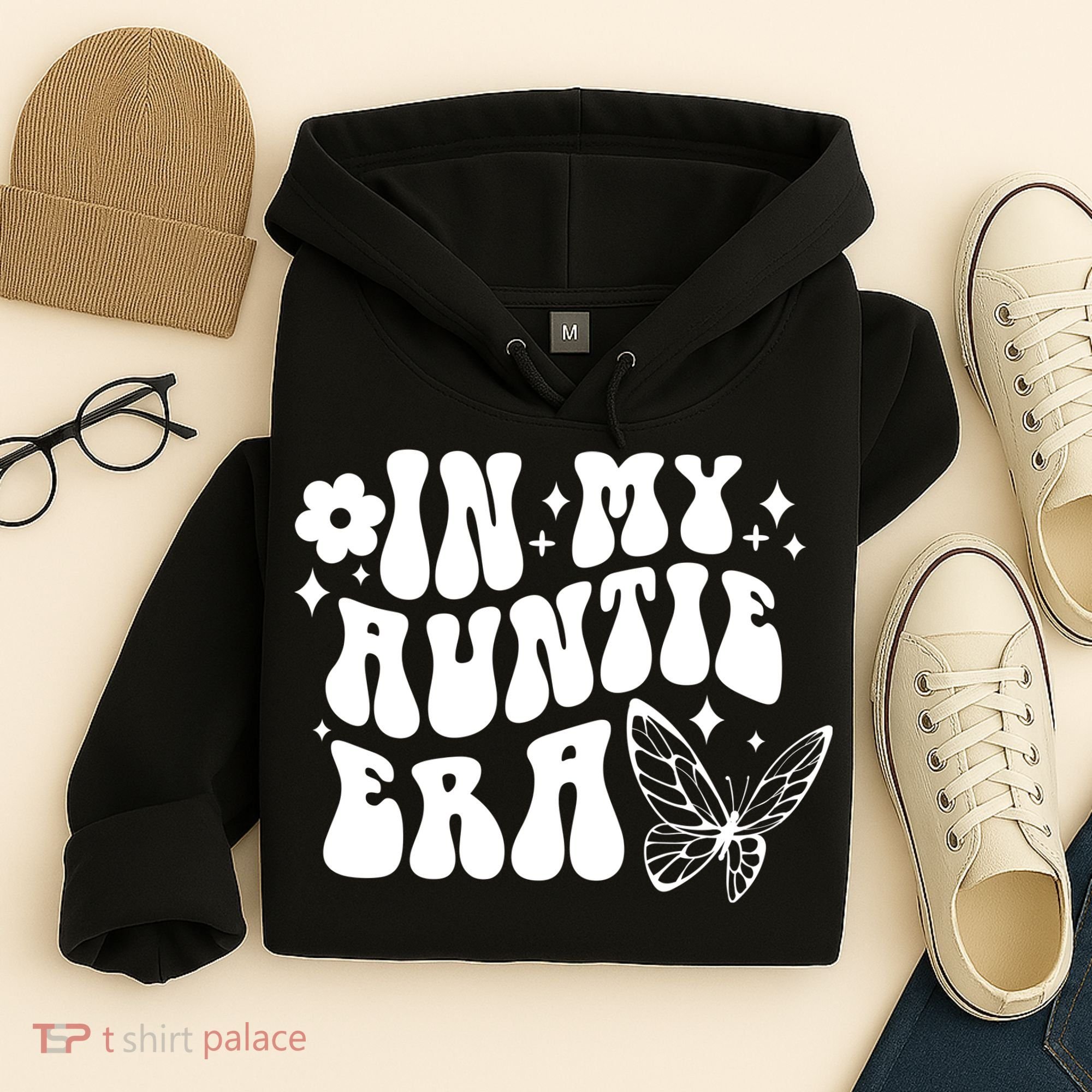 In My Auntie Era Fun Aunt Butterfly Hoodie