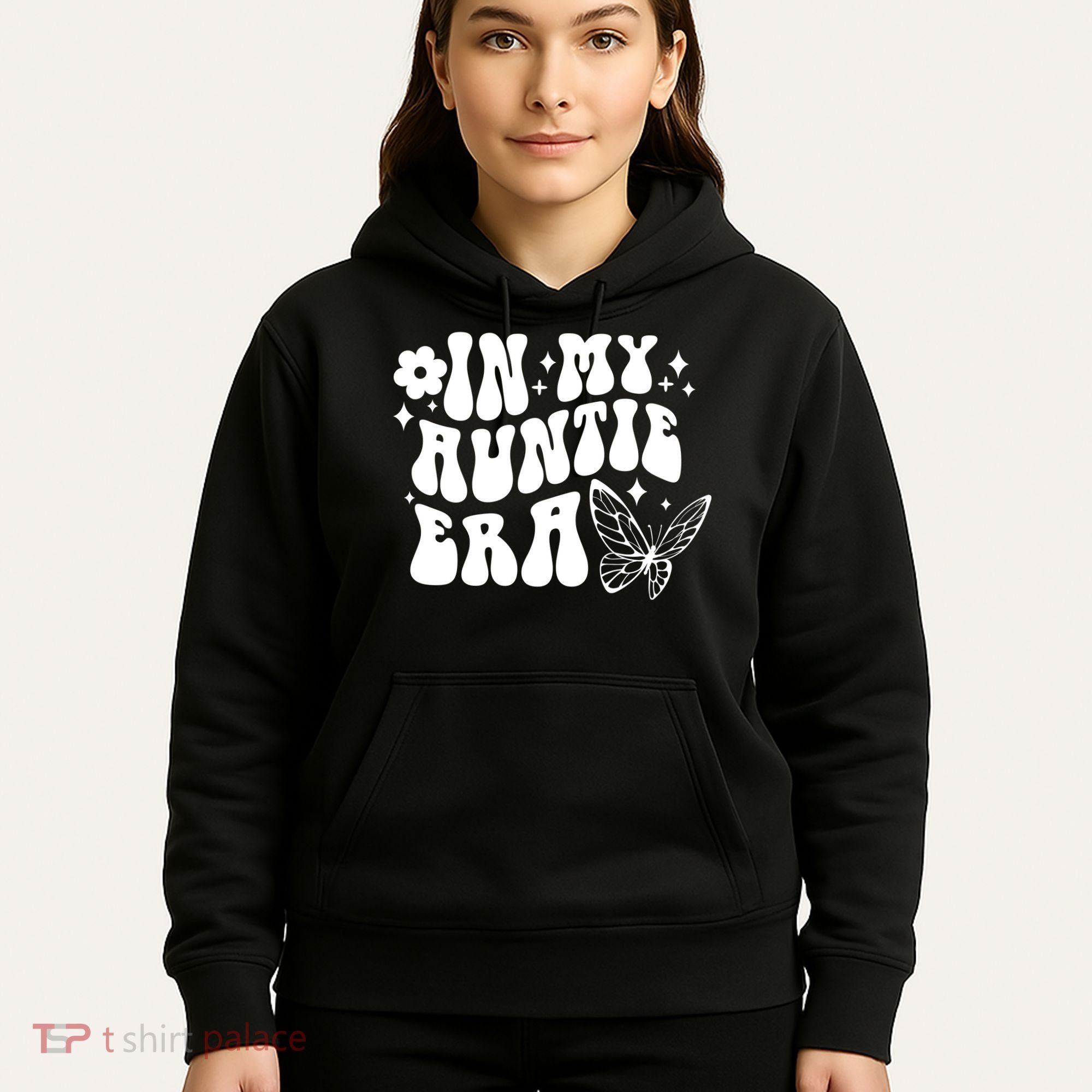 In My Auntie Era Fun Aunt Butterfly Hoodie