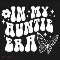 In My Auntie Era Fun Aunt Butterfly Hoodie thumb 7