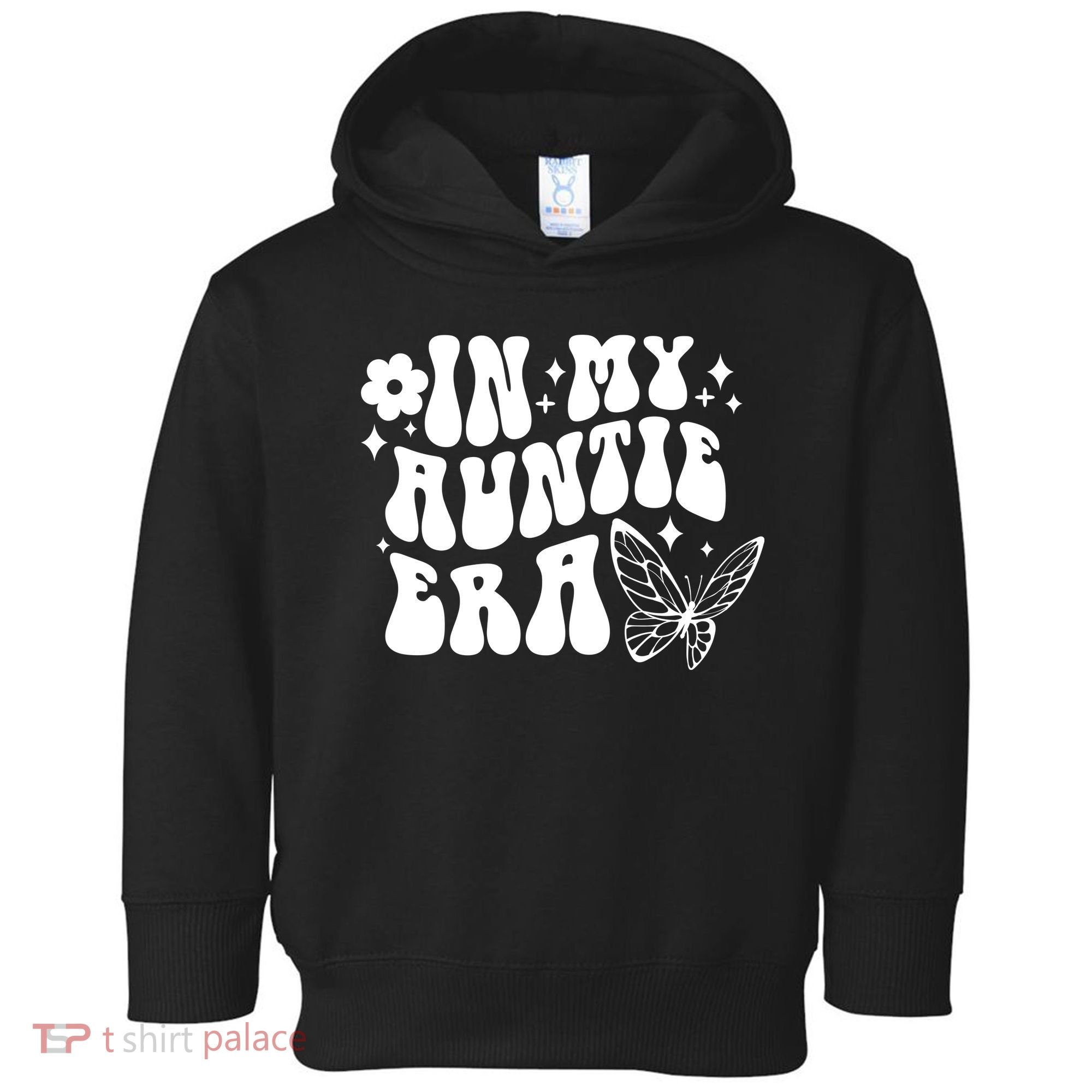 In My Auntie Era Fun Aunt Butterfly Toddler Hoodie