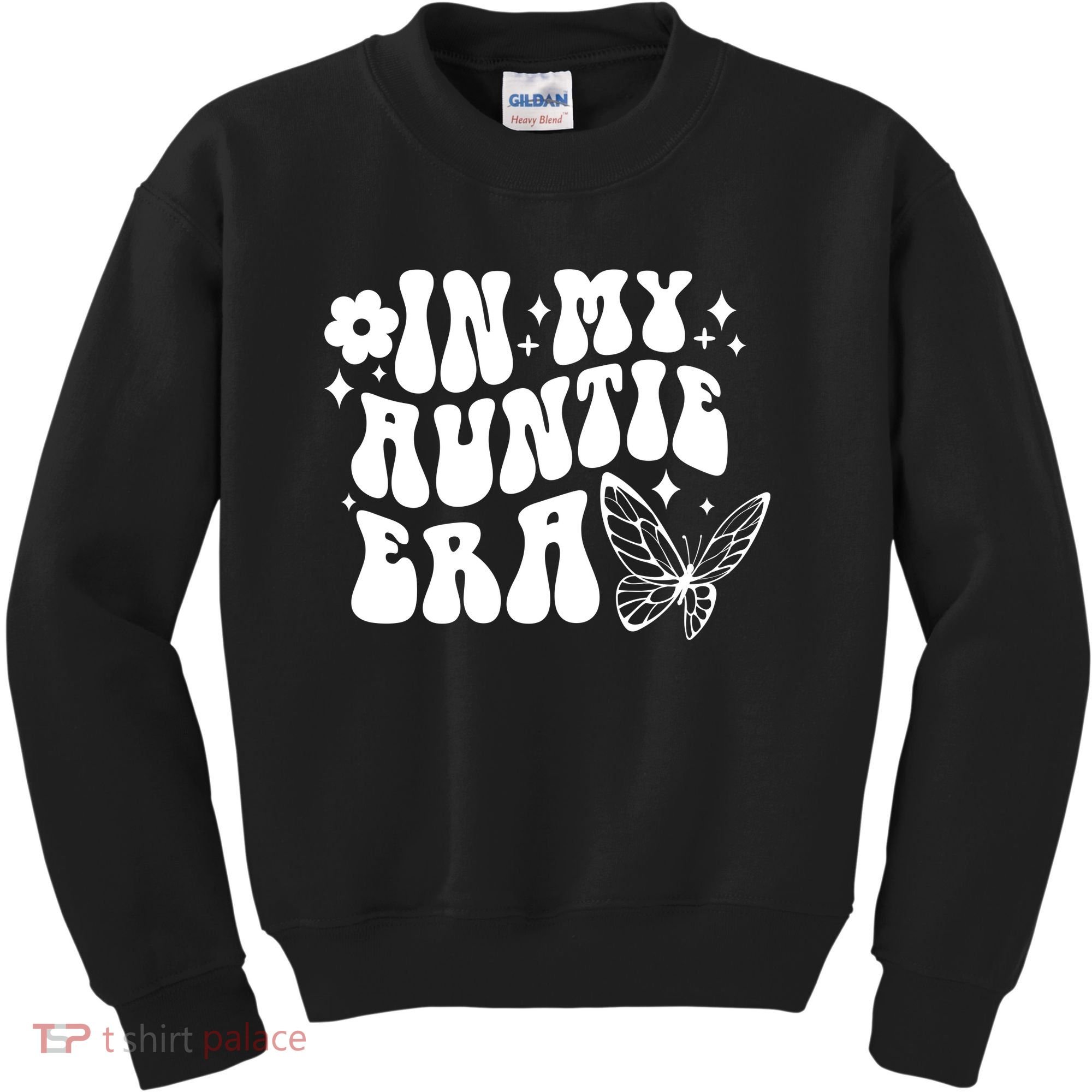 In My Auntie Era Fun Aunt Butterfly Kids Sweatshirt