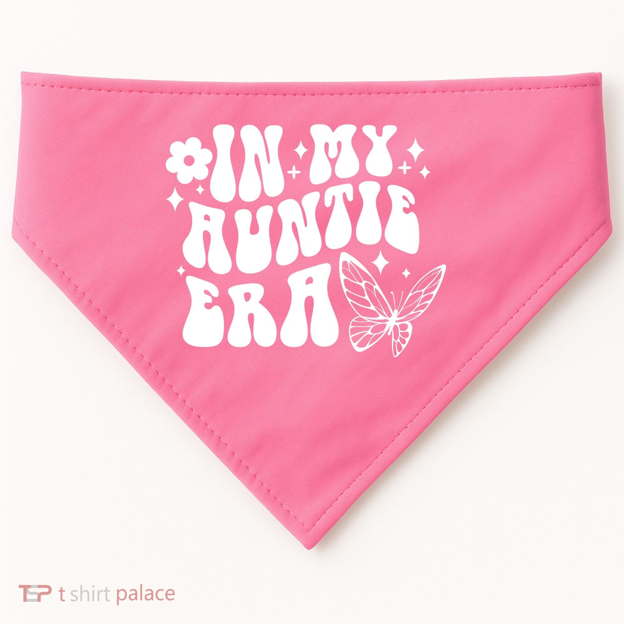 In My Auntie Era Fun Aunt Butterfly USA-Made Doggie Bandana