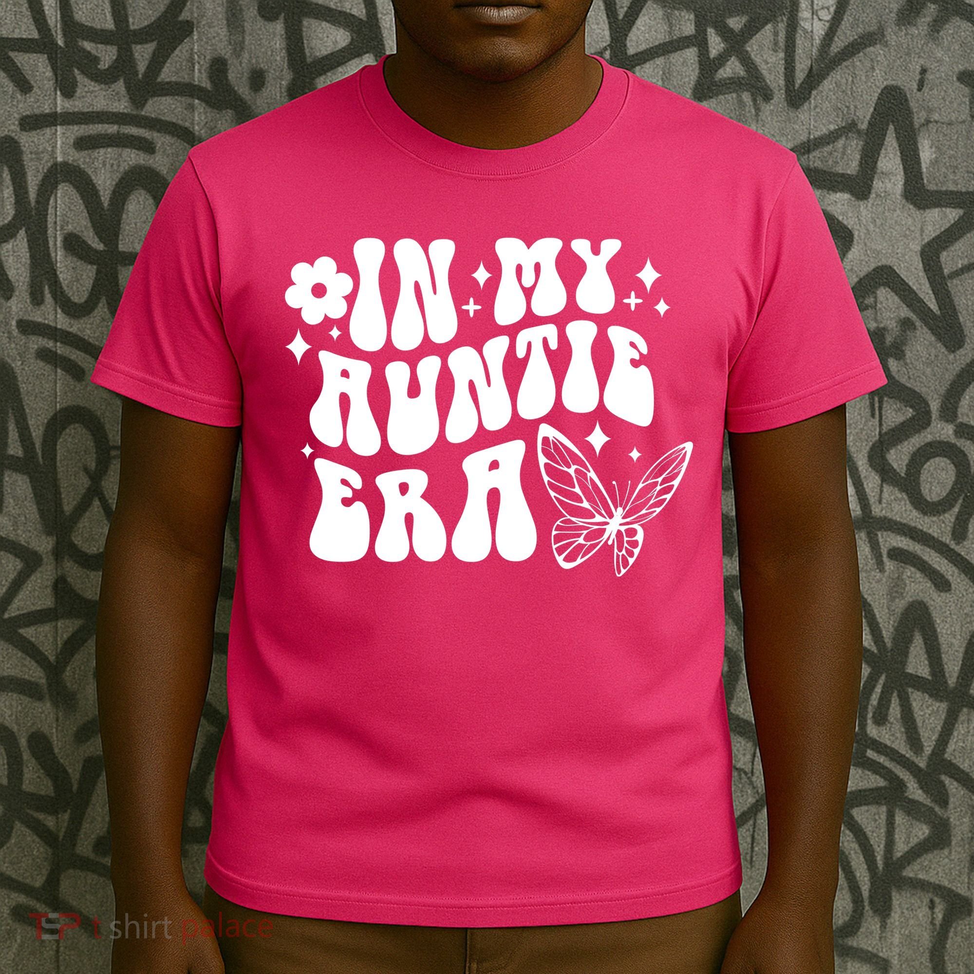 In My Auntie Era Fun Aunt Butterfly T-Shirt