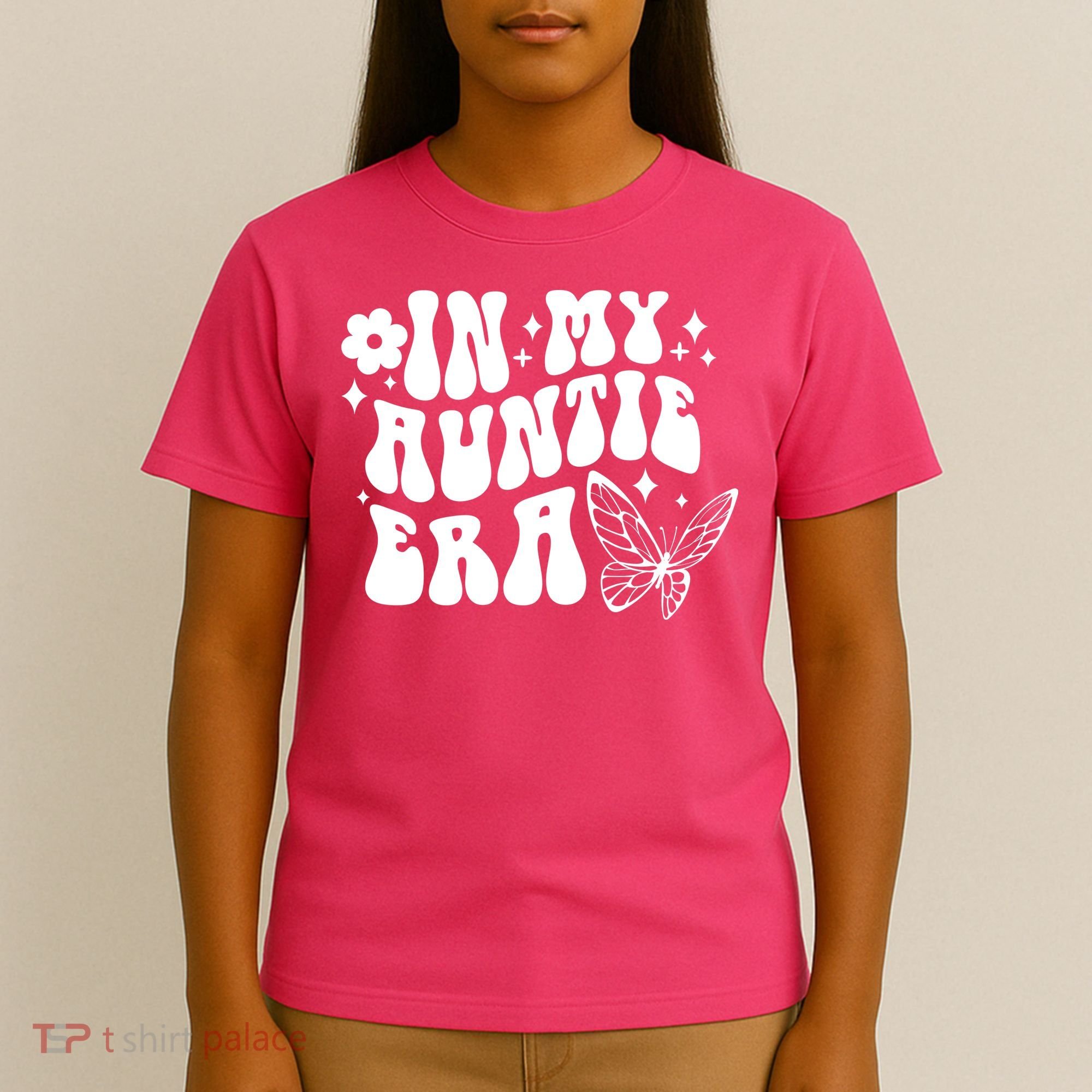 In My Auntie Era Fun Aunt Butterfly T-Shirt