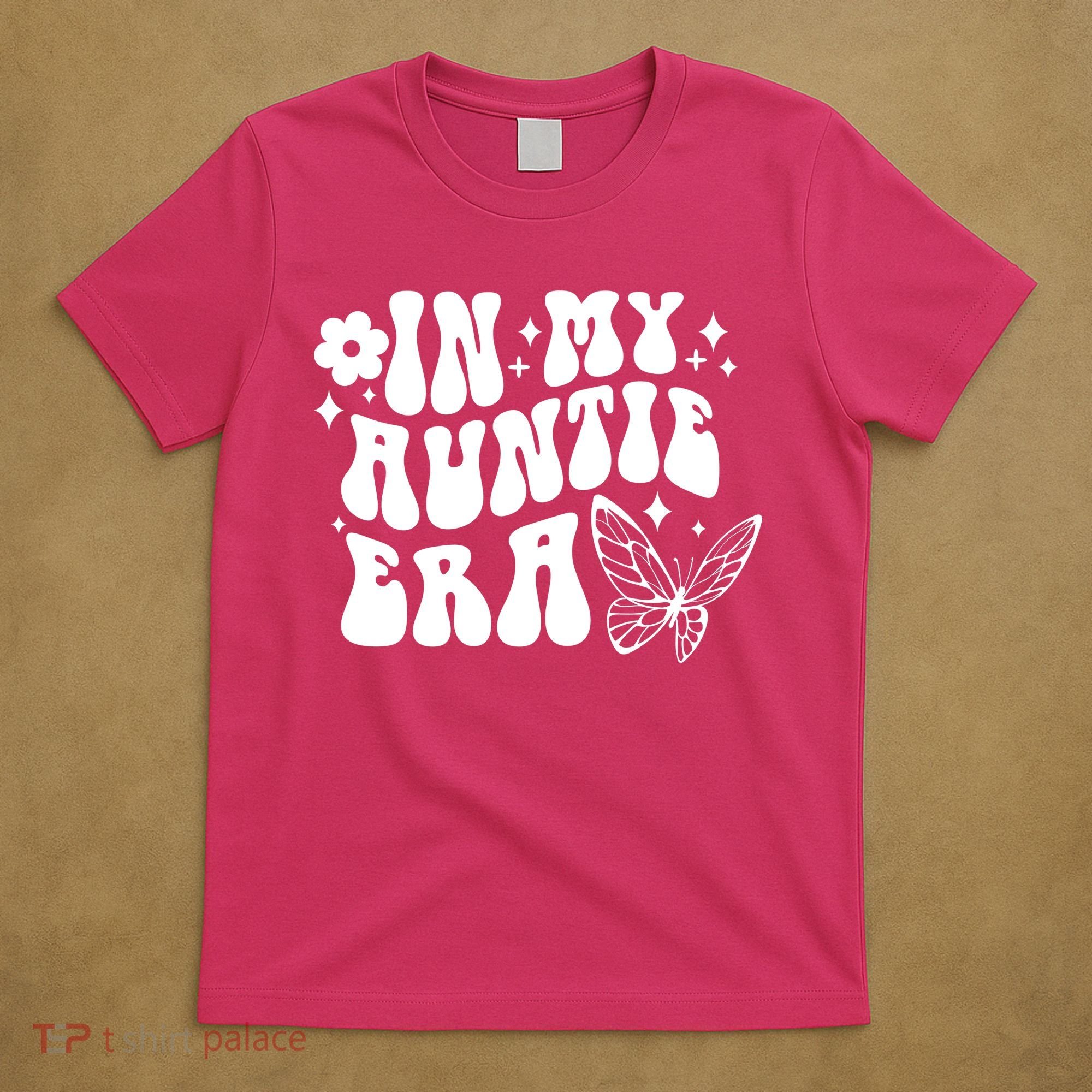 In My Auntie Era Fun Aunt Butterfly T-Shirt