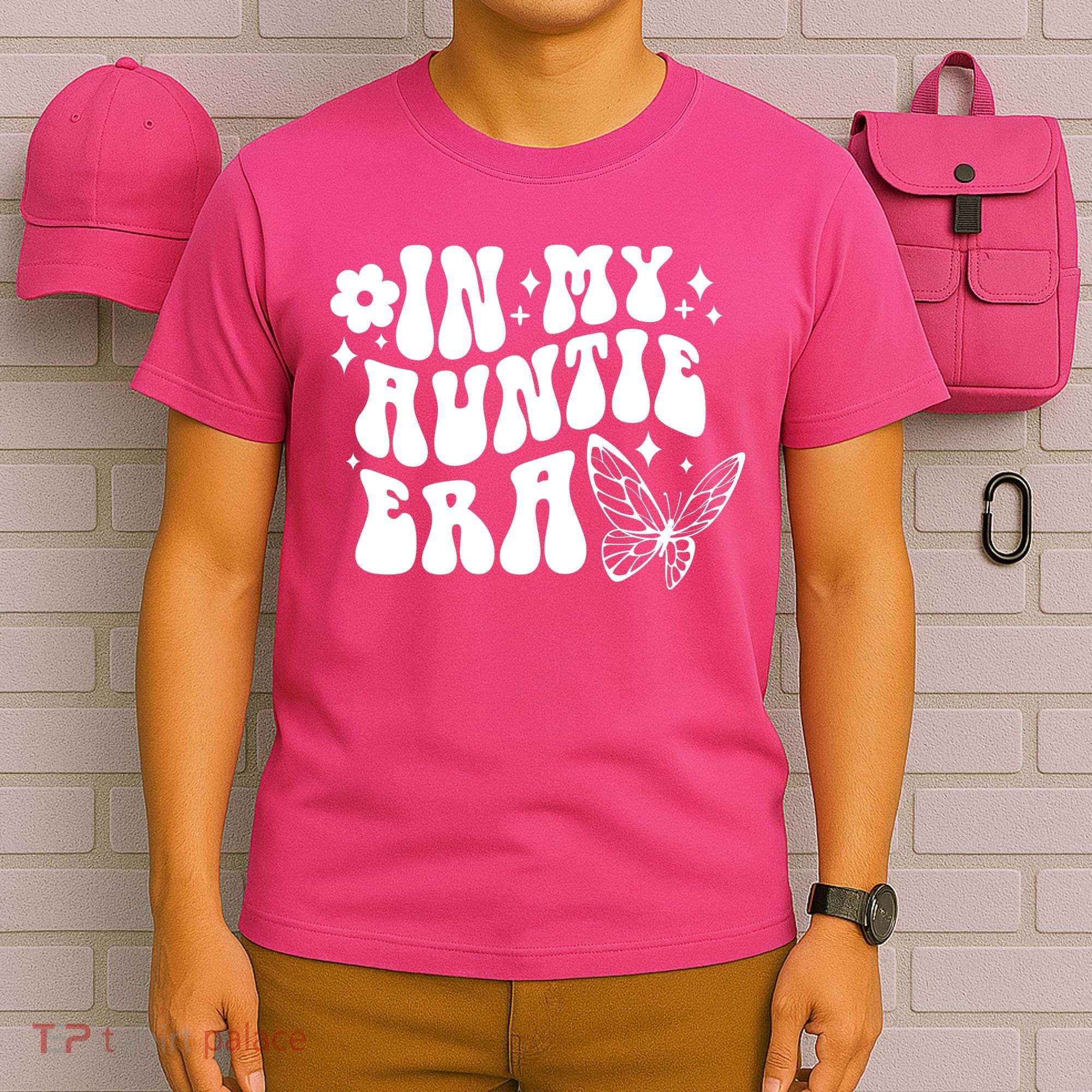 In My Auntie Era Fun Aunt Butterfly T-Shirt