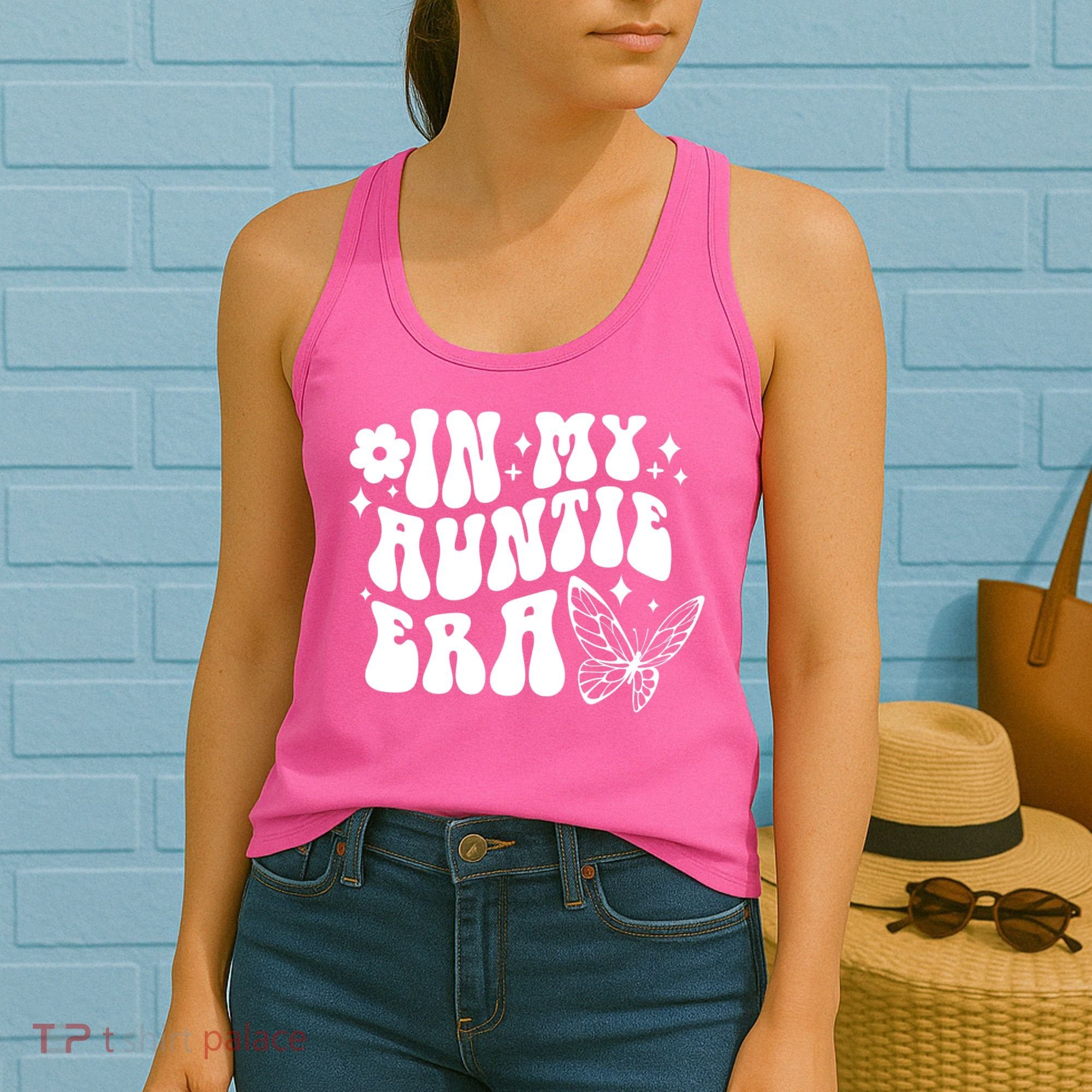 In My Auntie Era Fun Aunt Butterfly Women's Tank Top