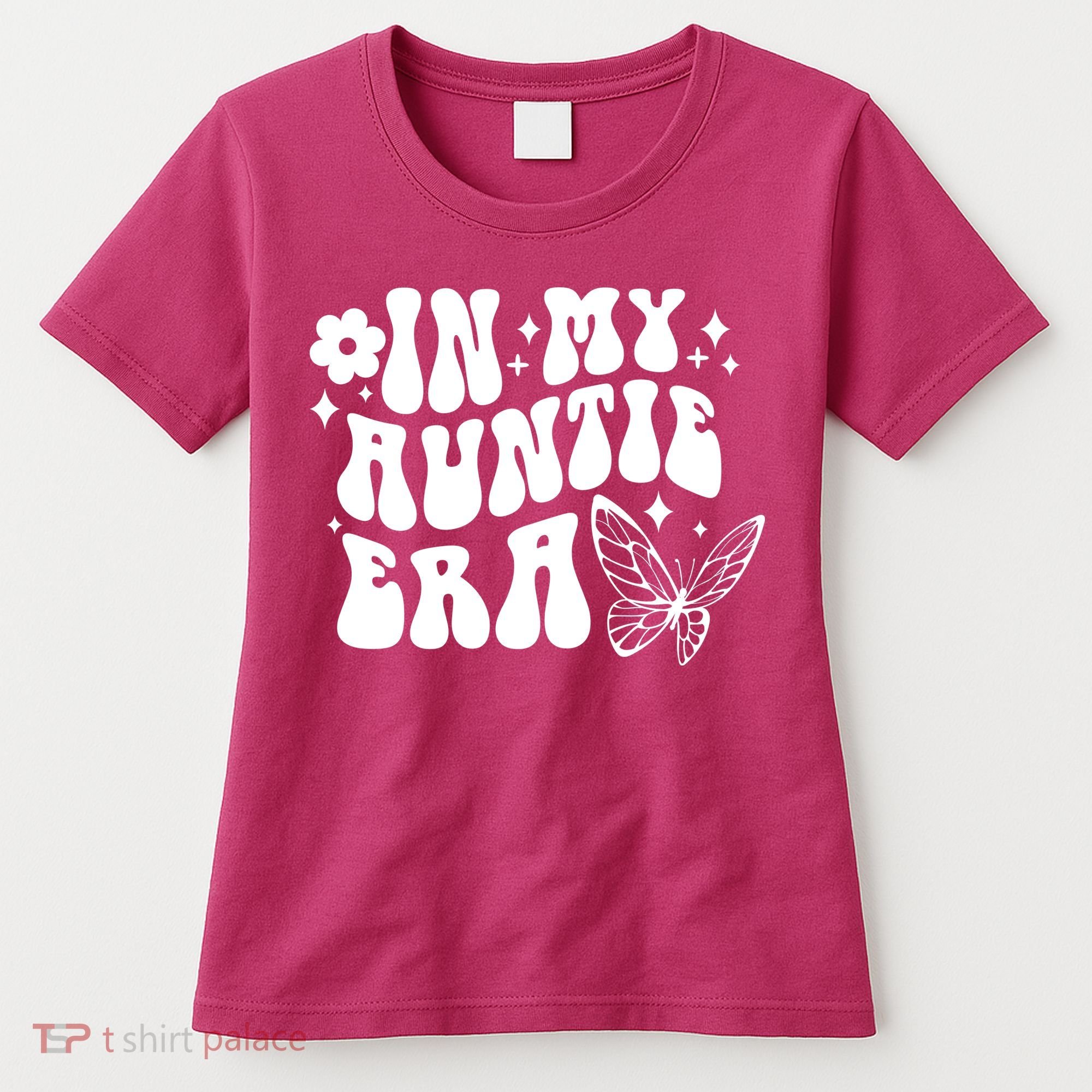 In My Auntie Era Fun Aunt Butterfly Women's T-Shirt