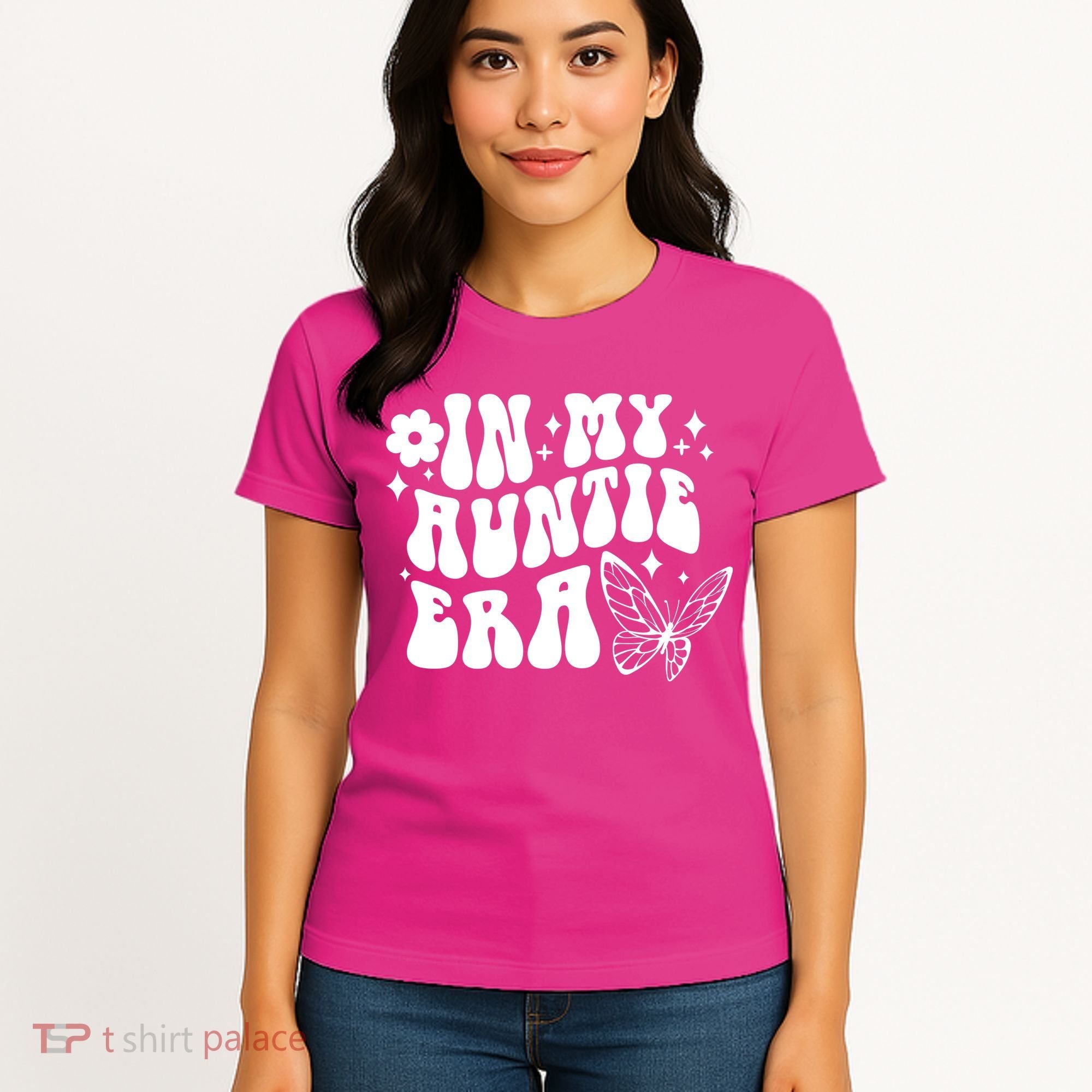 In My Auntie Era Fun Aunt Butterfly Women's T-Shirt
