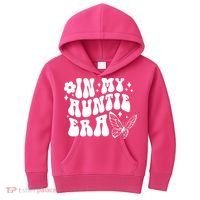 In My Auntie Era Fun Aunt Butterfly Kids Hoodie thumb 0