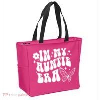 In My Auntie Era Fun Aunt Butterfly Tote Bag thumb 2