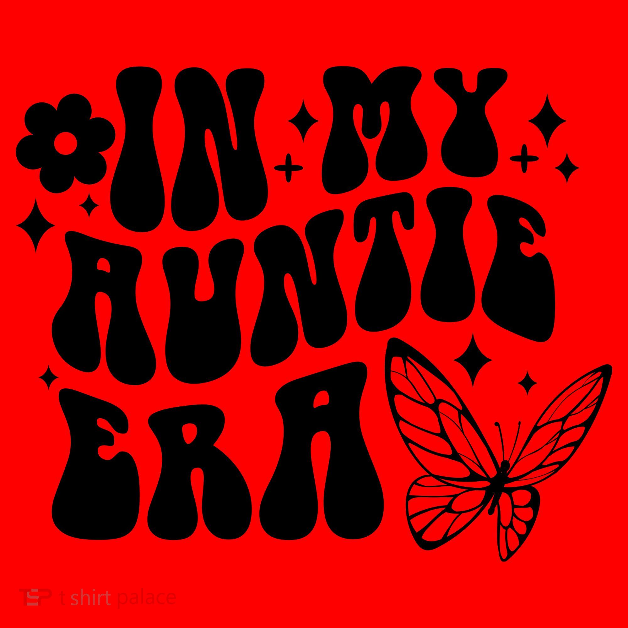 In My Auntie Era Fun Aunt Butterfly Santa Hat