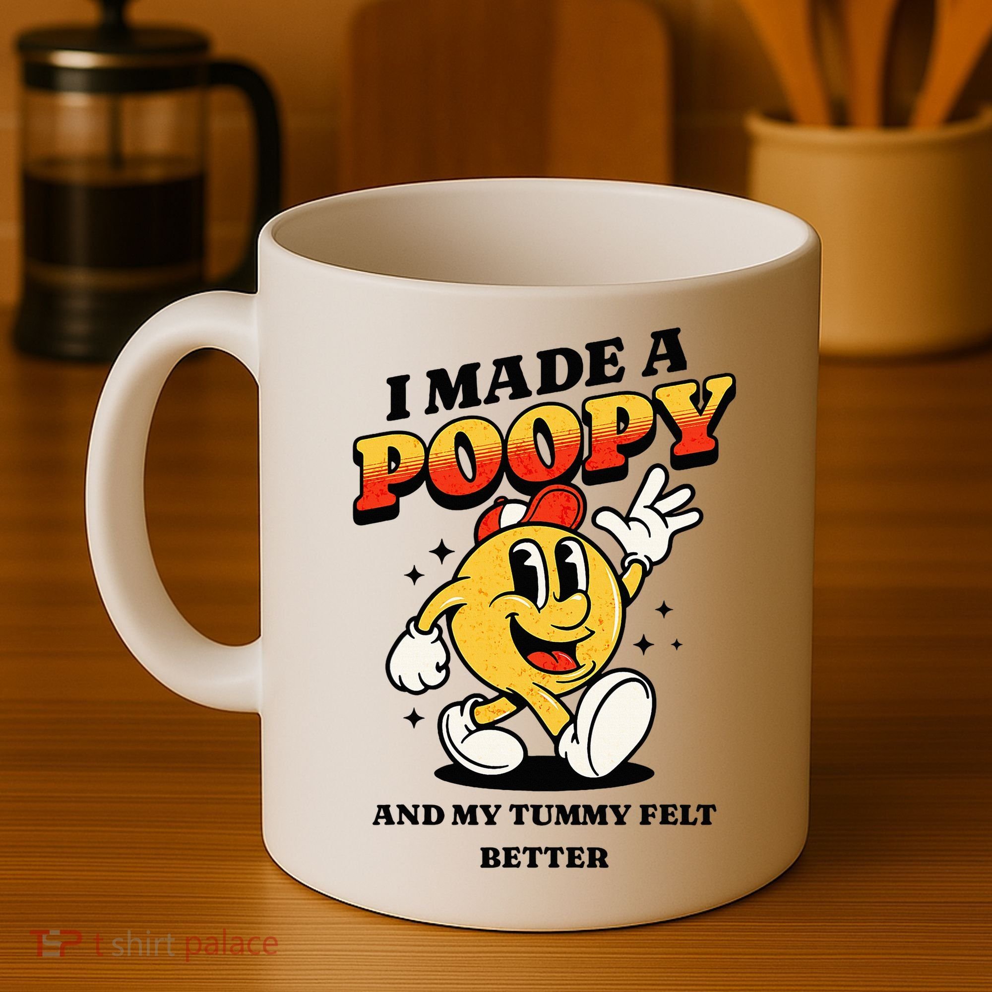 I Made A Poopy And My Tummy Felt Better Adult Humor Meme Coffee Mug