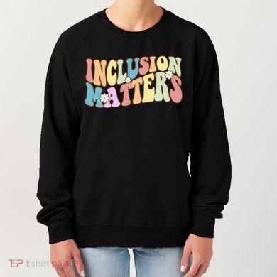 Inclusion Matters Autism Awareness Retro Floral Women's Sweatshirt