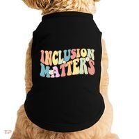 Inclusion Matters Autism Awareness Retro Floral Doggie Tank thumb 0