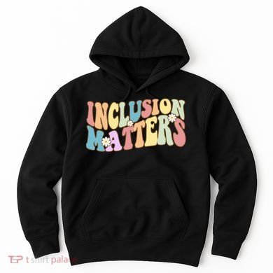 Inclusion Matters Autism Awareness Retro Floral Hoodie