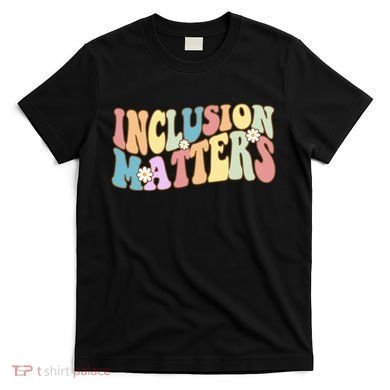 Inclusion Matters Autism Awareness Retro Floral T-Shirt