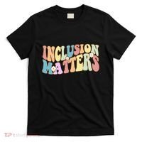 Inclusion Matters Autism Awareness Retro Floral T-Shirt thumb 0