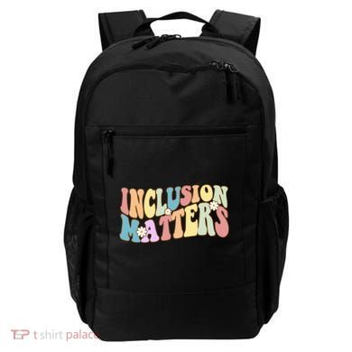Inclusion Matters Autism Awareness Retro Floral Backpack