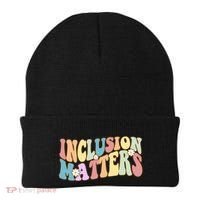 Inclusion Matters Autism Awareness Retro Floral Beanie thumb 0