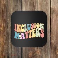 Inclusion Matters Autism Awareness Retro Floral Coaster thumb 0