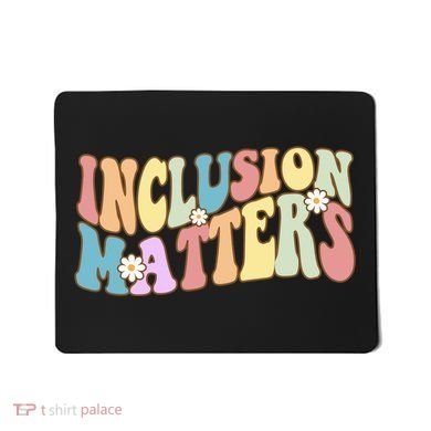 Inclusion Matters Autism Awareness Retro Floral Mousepad