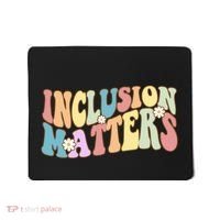 Inclusion Matters Autism Awareness Retro Floral Mousepad thumb 0