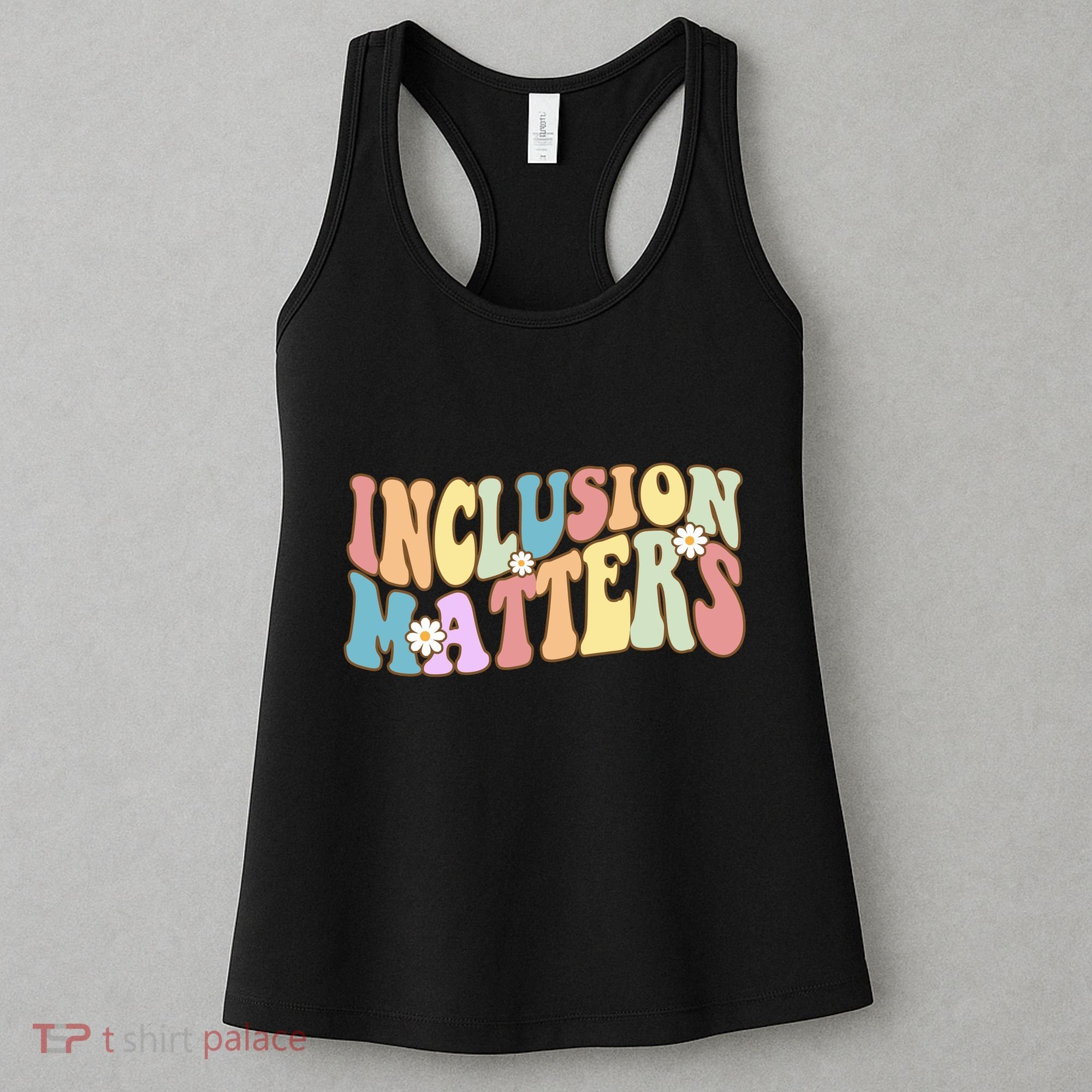 Inclusion Matters Autism Awareness Retro Floral Women's Tank Top