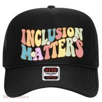 Inclusion Matters Autism Awareness Retro Floral Hat thumb 0
