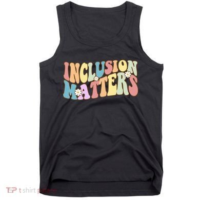 Inclusion Matters Autism Awareness Retro Floral Tank Top