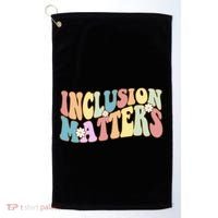 Inclusion Matters Autism Awareness Retro Floral Golf Towel thumb 0