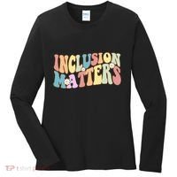 Inclusion Matters Autism Awareness Retro Floral Women's Long Sleeve Shirt thumb 0