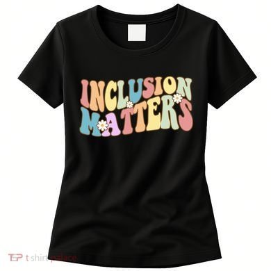 Inclusion Matters Autism Awareness Retro Floral Women's T-Shirt