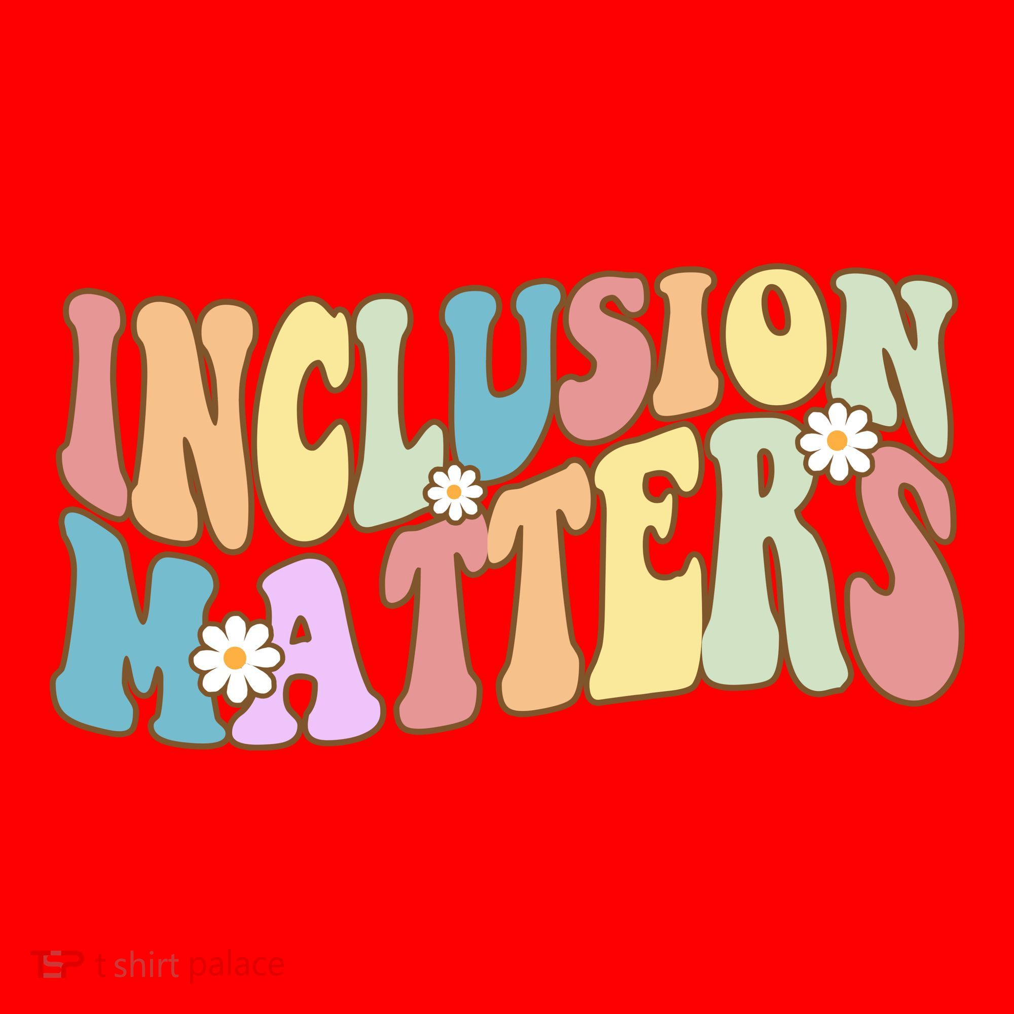 Inclusion Matters Autism Awareness Retro Floral Santa Hat