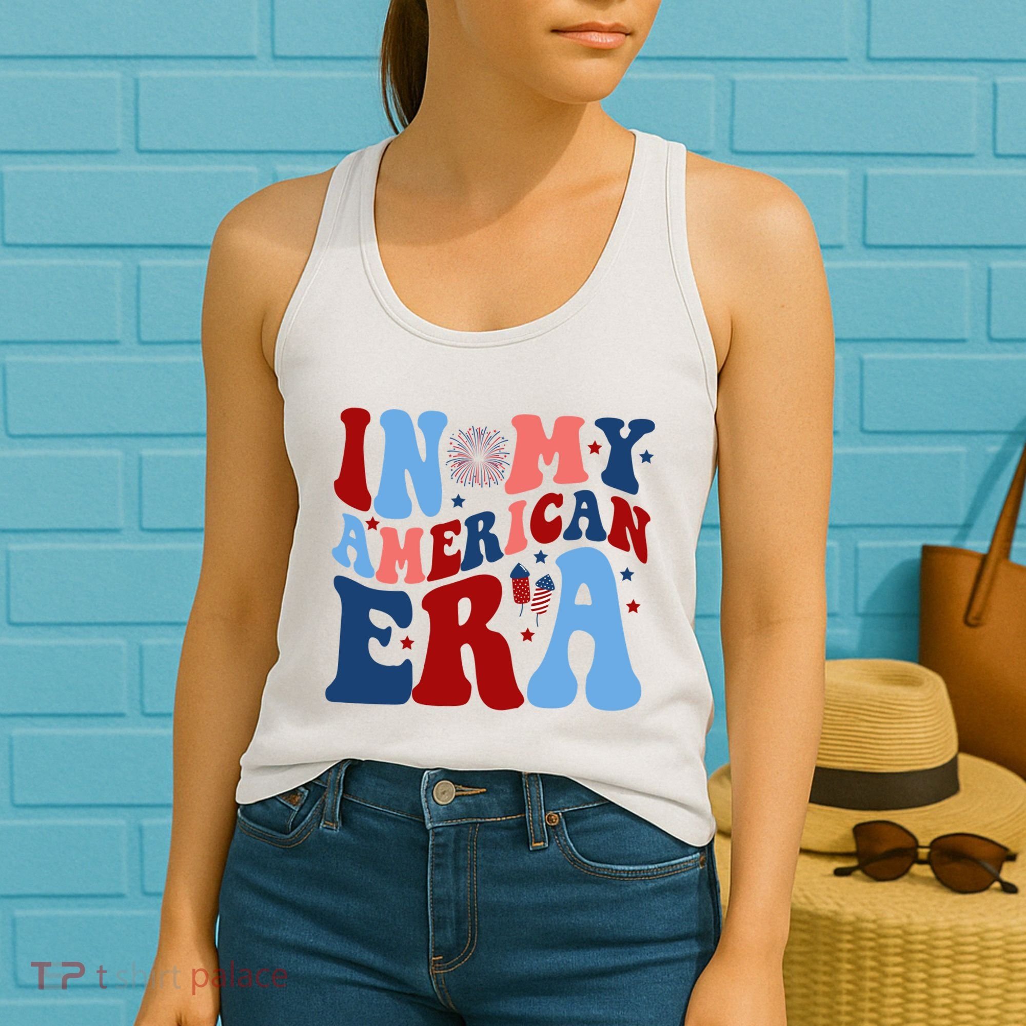 In My American Era Festive 4th Of July Summer Women's Tank Top