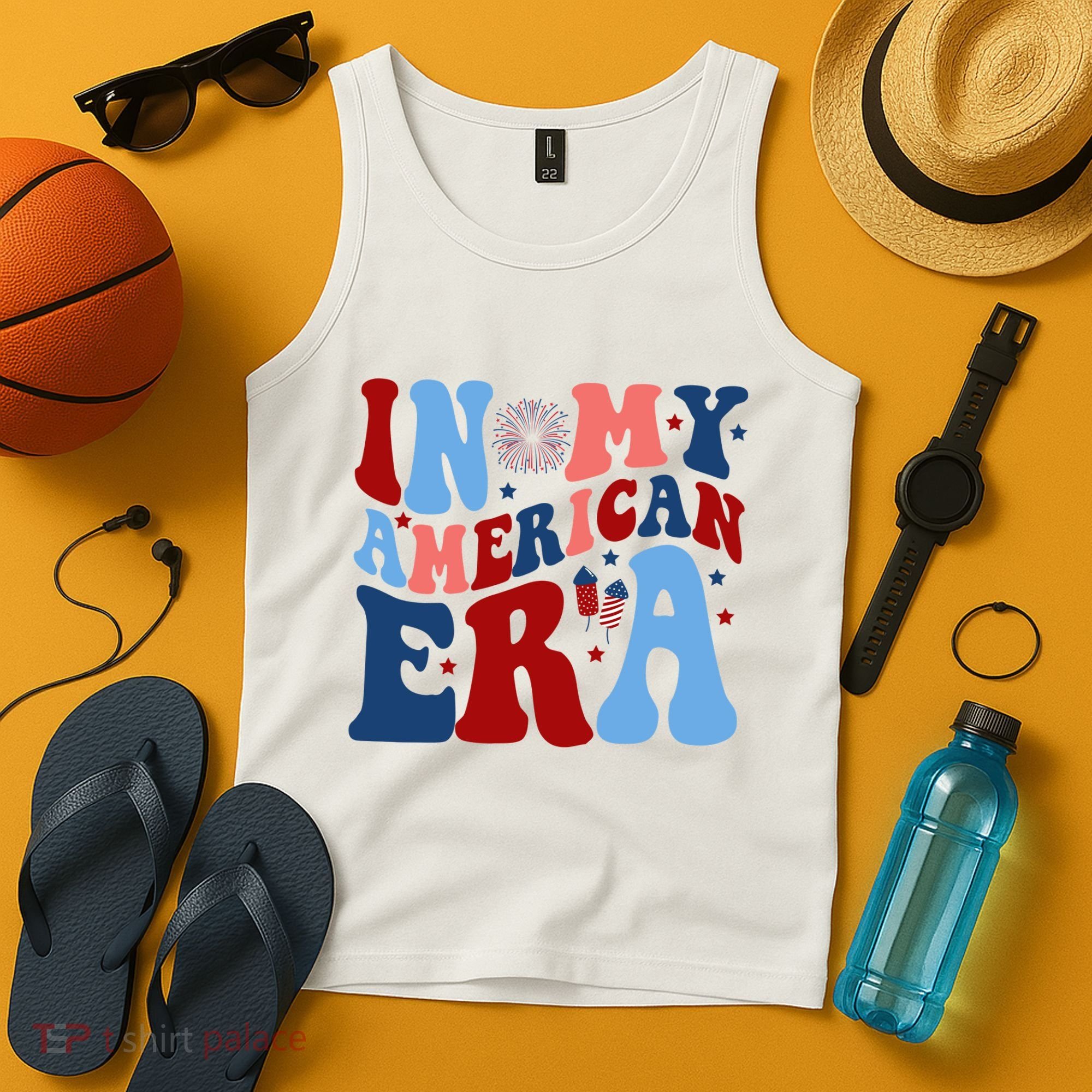 In My American Era Festive 4th Of July Summer Tank Top