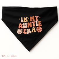 In My Auntie Era Niece Nephew Matching Groovy USA-Made Doggie Bandana thumb 0
