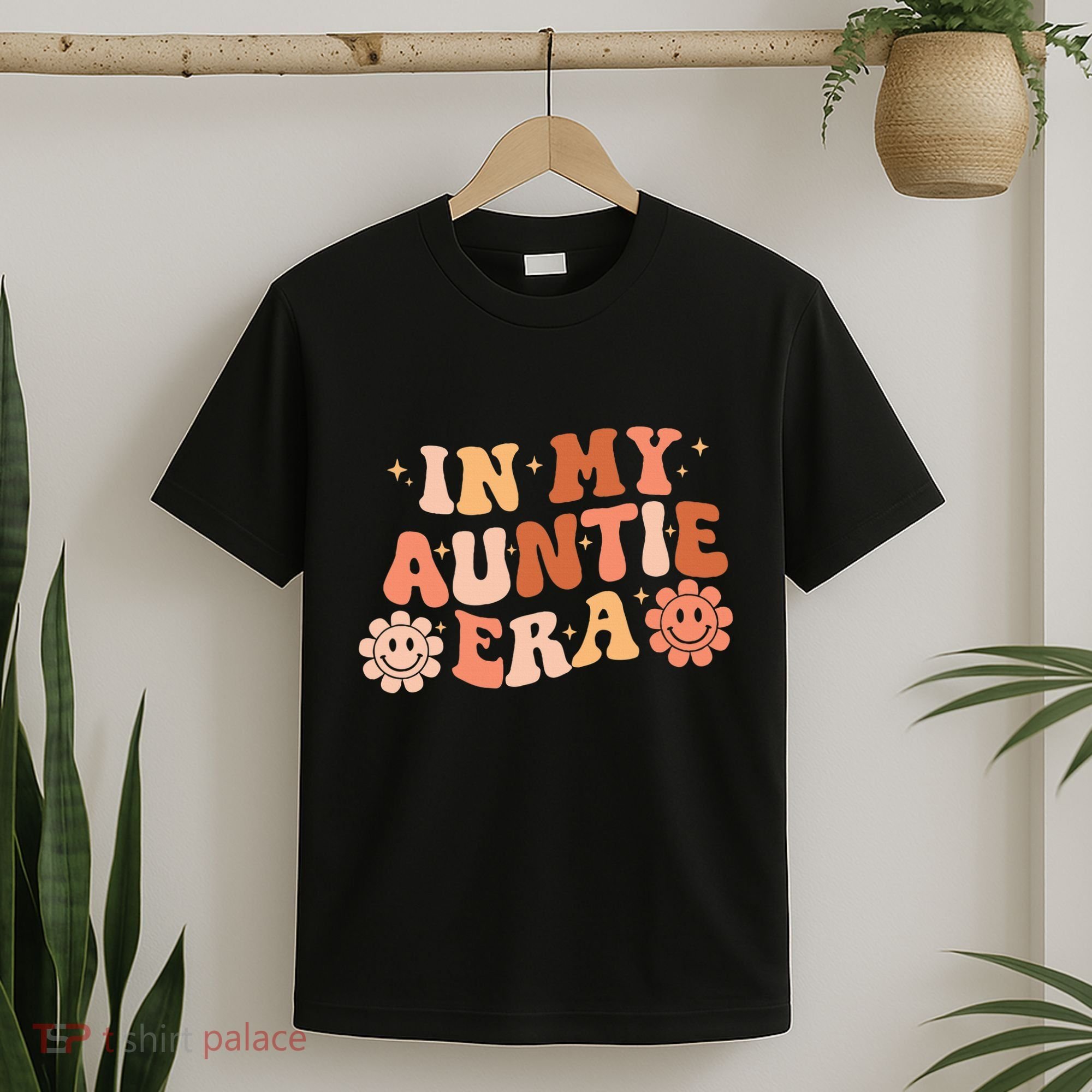 In My Auntie Era Niece Nephew Matching Groovy T-Shirt