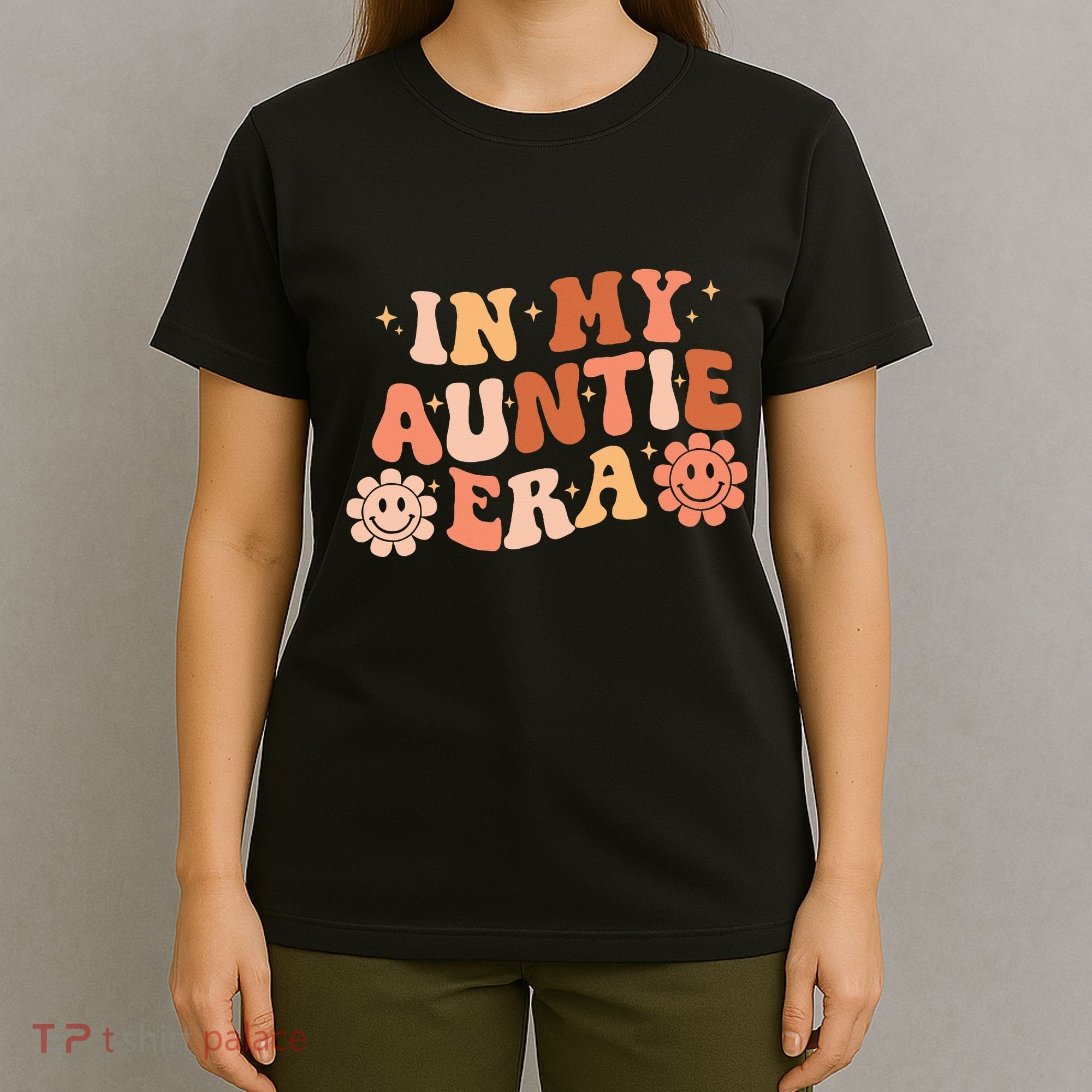 In My Auntie Era Niece Nephew Matching Groovy T-Shirt