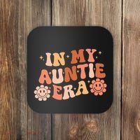 In My Auntie Era Niece Nephew Matching Groovy Coaster thumb 0