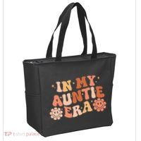 In My Auntie Era Niece Nephew Matching Groovy Tote Bag thumb 2