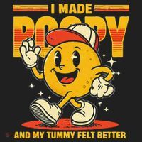 I Made A Poopy And My Tummy Felt Better Adult Humor Meme Women's Sweatshirt thumb 2