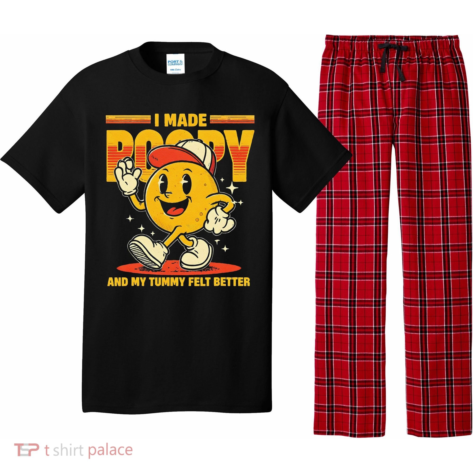 I Made A Poopy And My Tummy Felt Better Adult Humor Meme Pajama Set