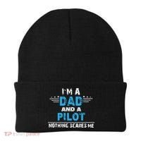 I M A Dad And A Pilot Airplane Aviation Pilot Dads Beanie thumb 0
