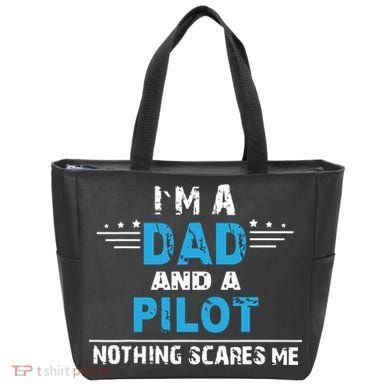 I M A Dad And A Pilot Airplane Aviation Pilot Dads Tote Bag